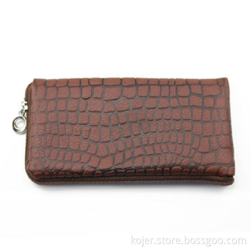 PU Leather Phone Case for iPhone 4, with Zipper and Lanyard, Customized Patterns/Logos are Welcome